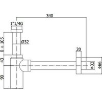 Сифон Paffoni Light ZACC240ST - Превью изображения №2 — Интернет-магазин Time-Shop
