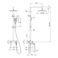 Душевая система  Deante Alpinia NAC Z1AM - Превью изображения №2 — Интернет-магазин Time-Shop