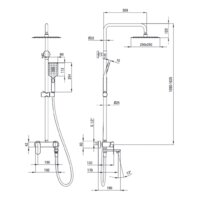 Душевая система  Deante Alpinia NAC Z1AM - Превью изображения №2 — Интернет-магазин Time-Shop