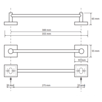 Держатель для полотенца Bemeta Beta 132104012 - Превью изображения №2 — Интернет-магазин Time-Shop