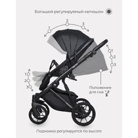 Универсальная коляска Riko Basic Delta Ecco (3 в 1, 15/black) - Превью изображения №13 — Интернет-магазин Time-Shop