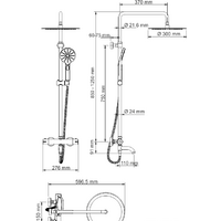 Душевая система  Wasserkraft A18801 - Превью изображения №15 — Интернет-магазин Time-Shop