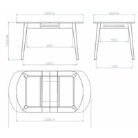 Кухонный стол Мебель-класс Эней (серый) - Превью изображения №4 — Интернет-магазин Time-Shop