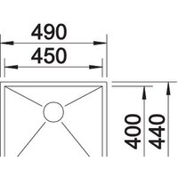 Кухонная мойка Blanco Zerox 450-U (полированная) - Превью изображения №3 — Интернет-магазин Time-Shop