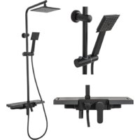 Душевая система  Rea Bravo REA-P0636 (черный) - Превью изображения №2 — Интернет-магазин Time-Shop