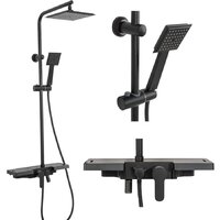 Душевая система  Rea Bravo REA-P0636 (черный) - Превью изображения №2 — Интернет-магазин Time-Shop