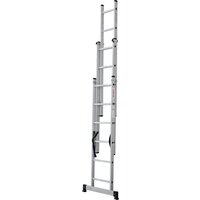 Лестница-стремянка Новая высота NV 123 алюминиевая трёхсекционная 3x6 ступеней - Превью изображения №4 — Интернет-магазин Time-Shop