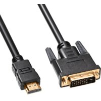 Кабель Buro HDMI-19M-DVI-D-1.8M - Превью изображения №3 — Интернет-магазин Time-Shop