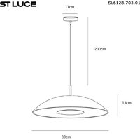 Подвесная люстра ST Luce SL6128.403.01 - Превью изображения №6 — Интернет-магазин Time-Shop