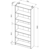 Стеллаж Mio Tesoro Varma Stand 80 (белый) - Превью изображения №8 — Интернет-магазин Time-Shop