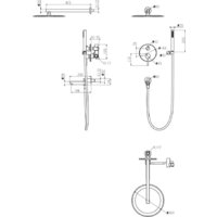 Душевая система  Grocenberg GB5099MG-1 (золото матовый) - Превью изображения №16 — Интернет-магазин Time-Shop