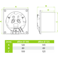 Осевой вентилятор airRoxy dRim 100DTS-C176 - Превью изображения №2 — Интернет-магазин Time-Shop