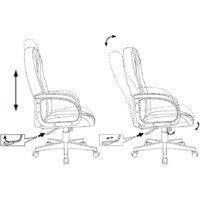 Офисное кресло Бюрократ T-898AXSN (синий 38-415) - Превью изображения №6 — Интернет-магазин Time-Shop