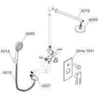 Душевая система  Wasserkraft A16069 - Превью изображения №7 — Интернет-магазин Time-Shop