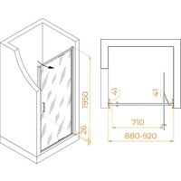 Душевая дверь RGW SV-05 70320509-31 - Превью изображения №4 — Интернет-магазин Time-Shop