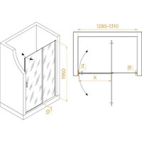 Душевая дверь RGW LE-004Gr 351200413-110 - Превью изображения №2 — Интернет-магазин Time-Shop