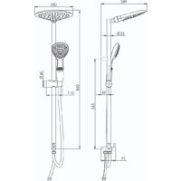 Душевая система  Rubineta Aneta 624134 - Превью изображения №8 — Интернет-магазин Time-Shop