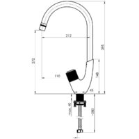 Смеситель Rubineta Swan-33(BK) SW0068 - Превью изображения №3 — Интернет-магазин Time-Shop