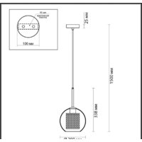 Подвесная люстра Odeon Light Clocky 4939/1 - Превью изображения №2 — Интернет-магазин Time-Shop