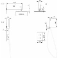 Душевая система  Abber Daheim AF8251W - Превью изображения №3 — Интернет-магазин Time-Shop