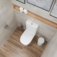 Унитаз напольный Lauter W246 2110246 + гигиенический душ Rainix 21LT7711CH (горизонтальный выпуск) - Превью изображения №18 — Интернет-магазин Time-Shop