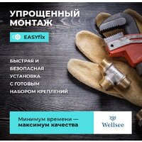 Смеситель Wellsee ONCE! and forever 182406000, отдельностоящий (хром) - Превью изображения №9 — Интернет-магазин Time-Shop