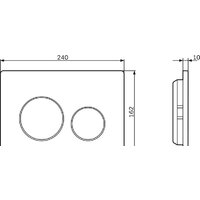 Панель смыва AM.PM I090151 (хром глянцевый) - Превью изображения №3 — Интернет-магазин Time-Shop