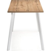 Кухонный стол Notta Тринити Лофт 140 25 мм 489657 (дуб вотан/белый матовый) - Превью изображения №4 — Интернет-магазин Time-Shop