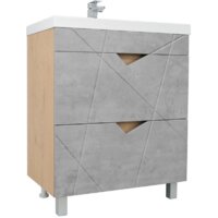 Doratiz Тумба под умывальник Doratiz Фьорд 70 9908.185 (дуб бунратти/цемент)