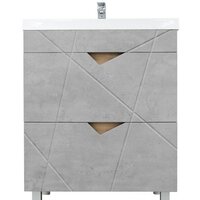  Doratiz Тумба под умывальник Doratiz Фьорд 70 9908.185 (дуб бунратти/цемент) - Превью изображения №2 — Интернет-магазин Time-Shop