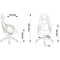 Игровое (геймерское) кресло Zombie Driver (черный/белый) - Превью изображения №15 — Интернет-магазин Time-Shop