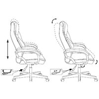 Игровое (геймерское) кресло Zombie Driver (черный/белый) - Превью изображения №14 — Интернет-магазин Time-Shop