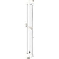 Шкаф-пенал Кортекс-мебель Корнелия Лира НШП40 (оникс) - Превью изображения №2 — Интернет-магазин Time-Shop