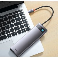 Док-станция Baseus Metal Gleam Series 12-in-1 Multifunctional Type-C Hub Docking Station WKWG020213 - Превью изображения №5 — Интернет-магазин Time-Shop