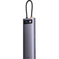 Док-станция Baseus Metal Gleam Series 12-in-1 Multifunctional Type-C Hub Docking Station WKWG020213 - Превью изображения №2 — Интернет-магазин Time-Shop