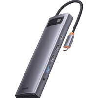 Док-станция Baseus Metal Gleam Series 12-in-1 Multifunctional Type-C Hub Docking Station WKWG020213 - Превью изображения №3 — Интернет-магазин Time-Shop