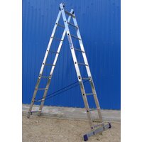 Лестница-стремянка Алюмет двухсекционная универсальная 5209 2x9 - Превью изображения №4 — Интернет-магазин Time-Shop