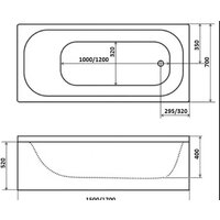 Ванна Triton Ультра 170x70 (с облегченными ножками) - Превью изображения №10 — Интернет-магазин Time-Shop