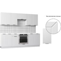 Готовая кухня Mio Tesoro Корнелия Ода-плюс 2.4 без столешницы (белый) - Превью изображения №4 — Интернет-магазин Time-Shop