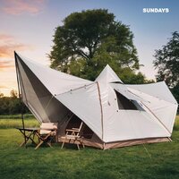 Кемпинговая палатка Sundays ZC-TT106 (коричневый/желтый) - Превью изображения №6 — Интернет-магазин Time-Shop