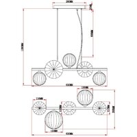 Подвесная люстра Moderli Molly V10802-5P - Превью изображения №3 — Интернет-магазин Time-Shop