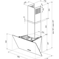 Кухонная вытяжка Krona Polly 600 PB (черный) - Превью изображения №12 — Интернет-магазин Time-Shop