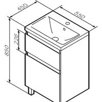  AM.PM Тумба под умывальник X-Joy M85AFSX0552WG - Превью изображения №5 — Интернет-магазин Time-Shop