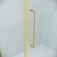 Душевая дверь Niagara Nova NG-45-11ASG 110х195 (золото сатин/прозрачное стекло) - Превью изображения №6 — Интернет-магазин Time-Shop