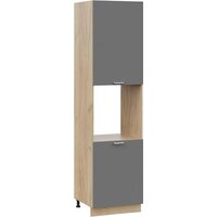 Трия Габриэлла 1ПВ6 с двумя дверями (дуб крафт золотой/титан)