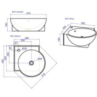 Умывальник Aqwella Дельта 45 - Превью изображения №3 — Интернет-магазин Time-Shop