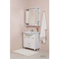  Onika Тумба под умывальник Моника 75.10 (белый) [107501] - Превью изображения №3 — Интернет-магазин Time-Shop