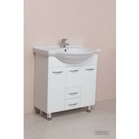  Onika Тумба под умывальник Моника 75.10 (белый) [107501] - Превью изображения №2 — Интернет-магазин Time-Shop