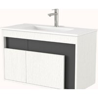  Дабер Тумба под умывальник 016 WeltWasser Deilbach 7517-80 Т16.8W.0.20 (белый древесный/серый) - Превью изображения №1 — Интернет-магазин Time-Shop