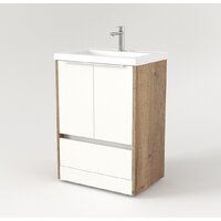  Дабер Тумба под умывальник 017 Тобага/Эридан/Артвин 60 Т17.6Т.0.21Б (дуб галифакс/белый/ручка белая) - Превью изображения №2 — Интернет-магазин Time-Shop